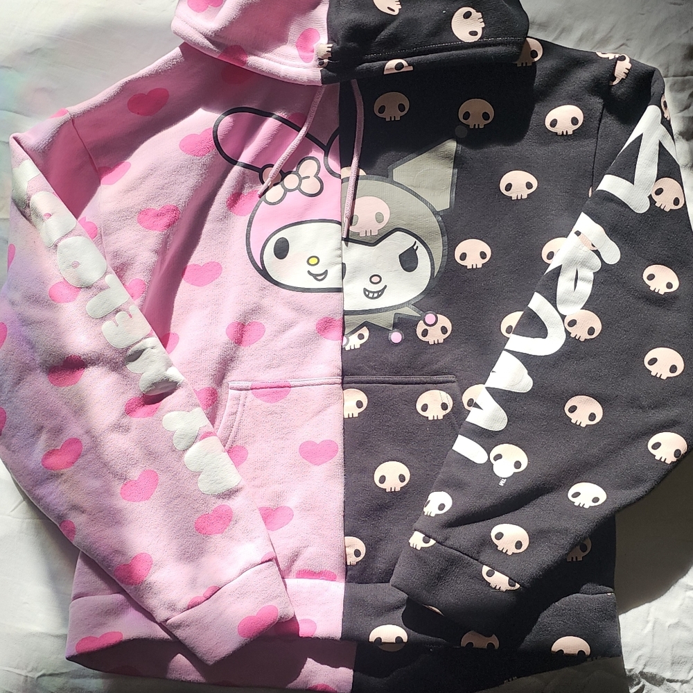 Pink and Black Hello Kitty Hoodie